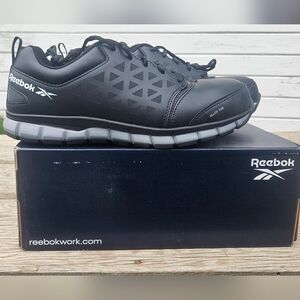 Reebok Men's Black Genuine Leather Alloy Shoe (3 Available)
